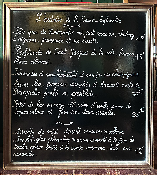 Ardoise de la Saint-Sylvestre